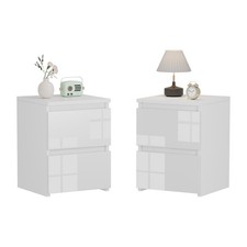 White Modern Bedside Table 2