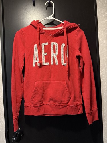 Red aeropostale hoodie with - aeropostale,