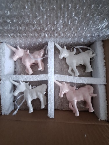 Ceramic hanging unicorns 4 - ceramic,