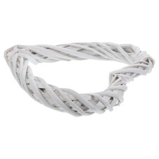 Wicker Heart Wreath White