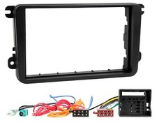 Double Din Fascia Panel Aerial ISO Adaptor Fitting Kit For Skoda Fabia MK2 07-14
