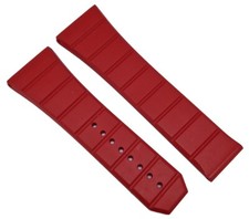Omega Original Watch Strap 28mm Red Rubber Constellation Double Eagle