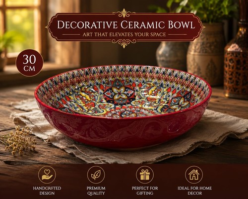 30cm decorative ceramic bowl - decorative,