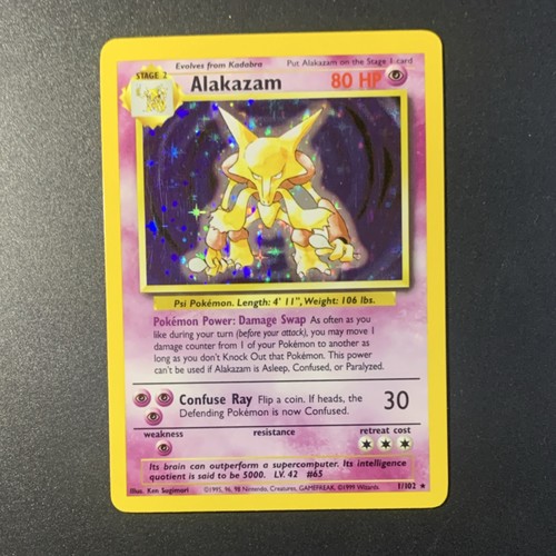 Pokémon alakazam 102 holo - 1/102,