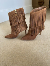 Sam Edelman Suede Fringe Boots