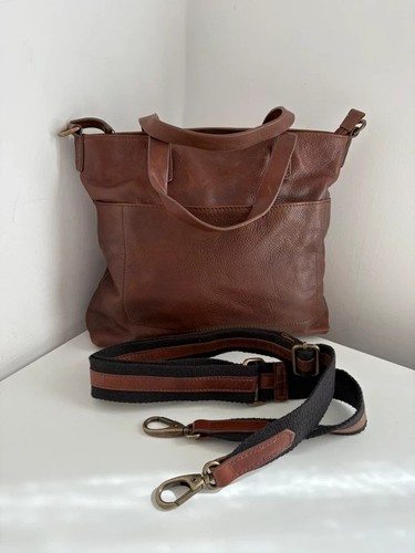 Fatface brown leather - , tote