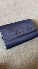 Men’s Ted Baker Bodywear Folding Roll Up Travel Hanging Toiletries Bag Blue