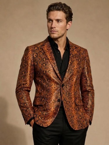 Python snakeskin men leather - men's,