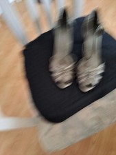 M&S LADIES BRONZE COLOURED SHOES SIZE 4.5