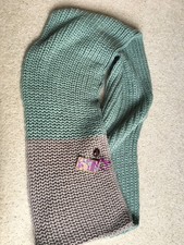 Teal/grey inifinty scarf/snood
