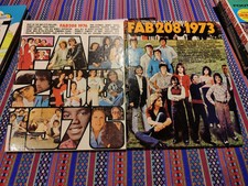 2 X Vintage Annuals Fab208 1973 & 1976. VGC Osmons, David Essex etc Fab 208