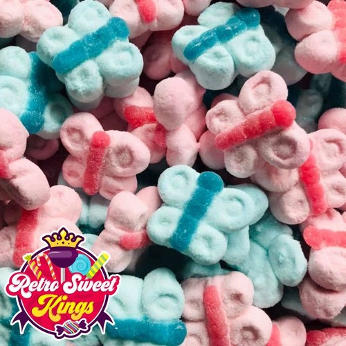 Butterflies marshmallow mallow - marshmallow,