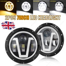 Pair LED Headlight 7 Inch