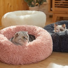 Donut Dog Bed Pet Cat Calming