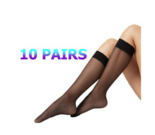 10 Pairs Women Sheer Knee High