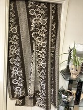 Original 1970s Brown Curtains 70 Inch Drop X3