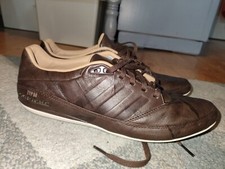 ADIDAS X PORSCHE trainer sneaker design sport TYP64 dark brown leather uk rare