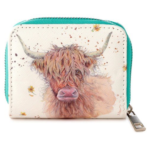 Highland coo cow purse small - highland,