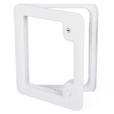 NomadicArk Toilet Cassette Access Door - White External Locker Door Caravan