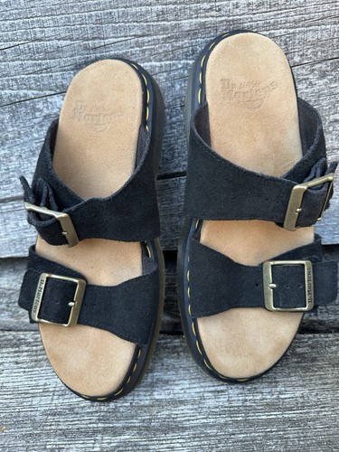 Martens suede black sandals - dr,