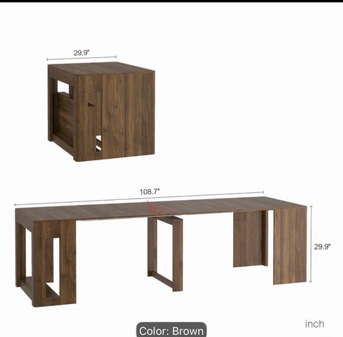 Extending dining table - extending,