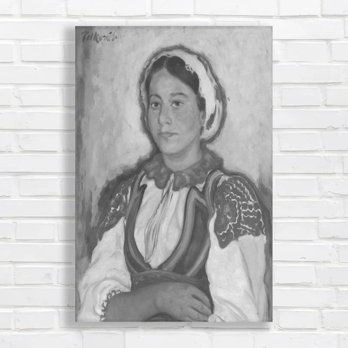 Vibrant folk costume portrait - costume,