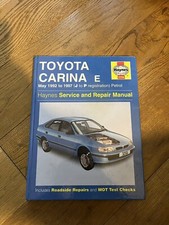 Toyota Carina E. Haynes Manual 1992 to 1997 Petrol
