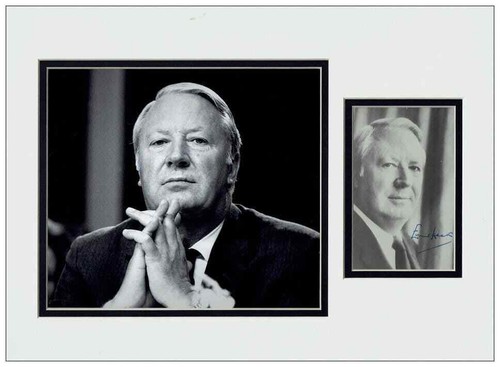 Edward heath autograph signed - heath,