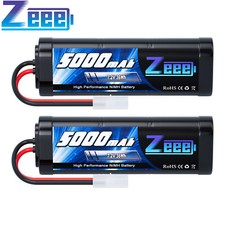 2X Zeee 7.2V NiMH Battery 5000mAh Tamiya Plug for RC Car Boat Truck UAV Airplane