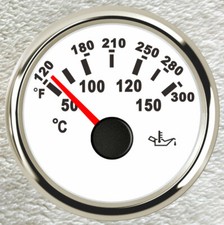White 52mm oil temperature - 2"/52mm,