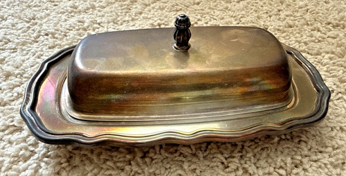 Vintage covered butter dish - vintage,
