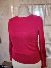 LIPSY HOT PINK SCALLOP NECK