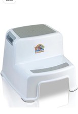 Non-Slip 2 Step Stool Dual Height Step Stool for Kids Toddlers Built-in Handles 