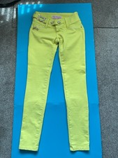  Ladies Yellow Jeans with bling 