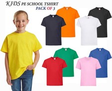 3X Kids Plain T-Shirt Boys