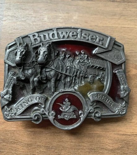 Metal budweiser belt buckle - budweiser,