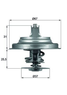 Thermostat coolant mahle tx - coolant,