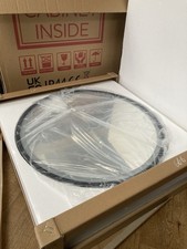 Bathroom Mountain 600 Round Black Led Mirror Cabinet with shower plug. Unused.