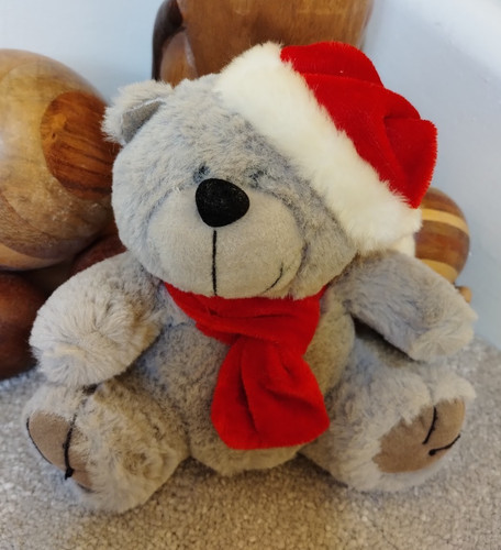 Small grey teddy bear - small,