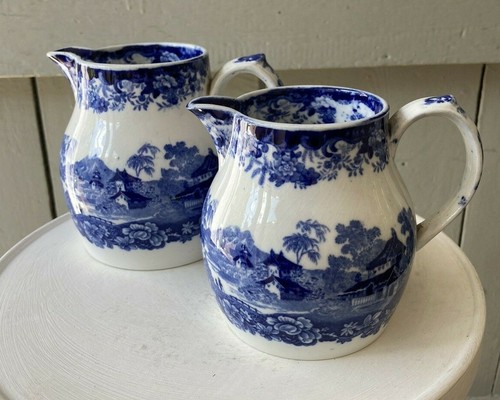 Pair earthenware graduated - pair,