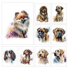 Dog Wall Art Metal Print Plaque Sign Dogs Prints Signs Home Décor Gift M147