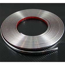 9mm ( 0,9 cm ) x 2m CHROME CAR