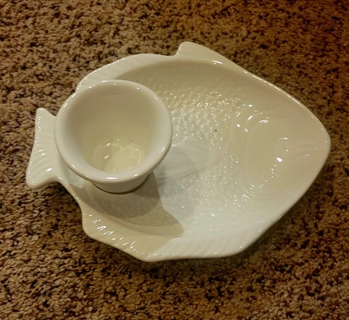 Vintage whittier pottery fish - whittier,