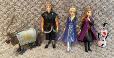 Disney Frozen 5 Piece Figure Set Cake Toppers Elsa Olaf Sven Anna Kristoff B0220