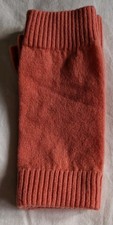 Brand New Pure Collection Brick Red 100% Cashmere Fingerless Gloves 