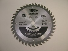 Circular saw blade tungsten carbide tipped 184mm (7.1/4") 16mm bore 40 teeth
