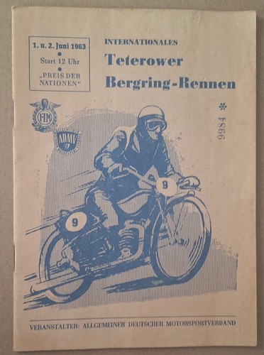 Speedway programme 1st - 1st, +