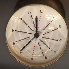 Vintage Links of London Time Zone Clock Sterling Silver & Glass Paperweight