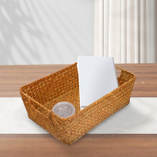 Woven storage basket - ,
