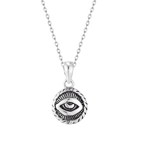 Sterling silver evil eye - evil,